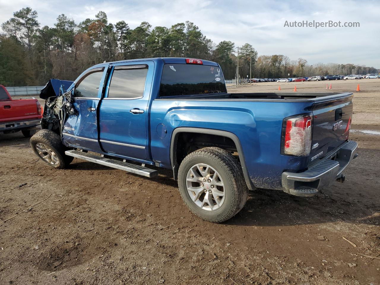 2016 Gmc Sierra K1500 Slt Blue vin: 3GTU2NEC4GG235177