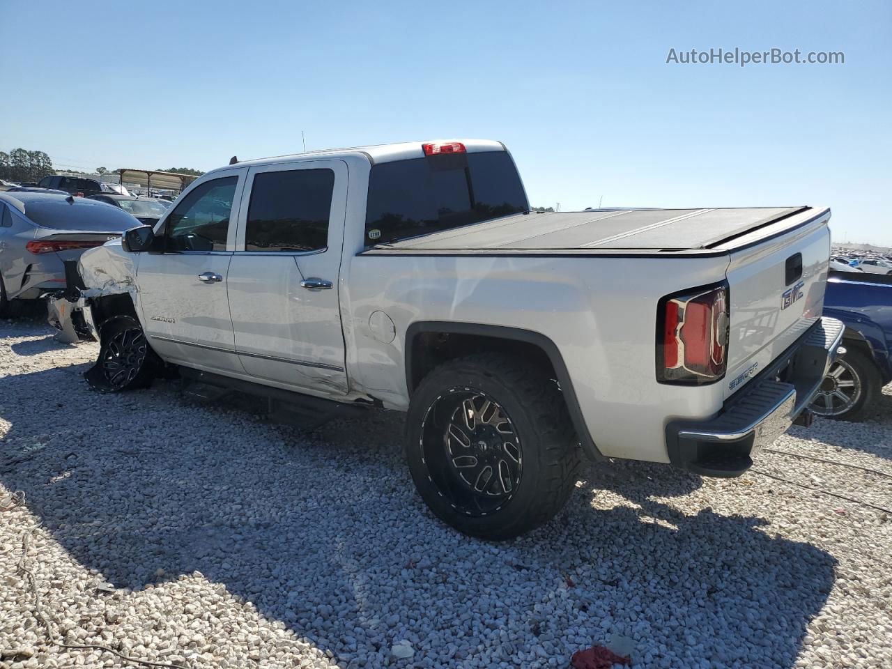 2016 Gmc Sierra K1500 Slt White vin: 3GTU2NEC4GG297856