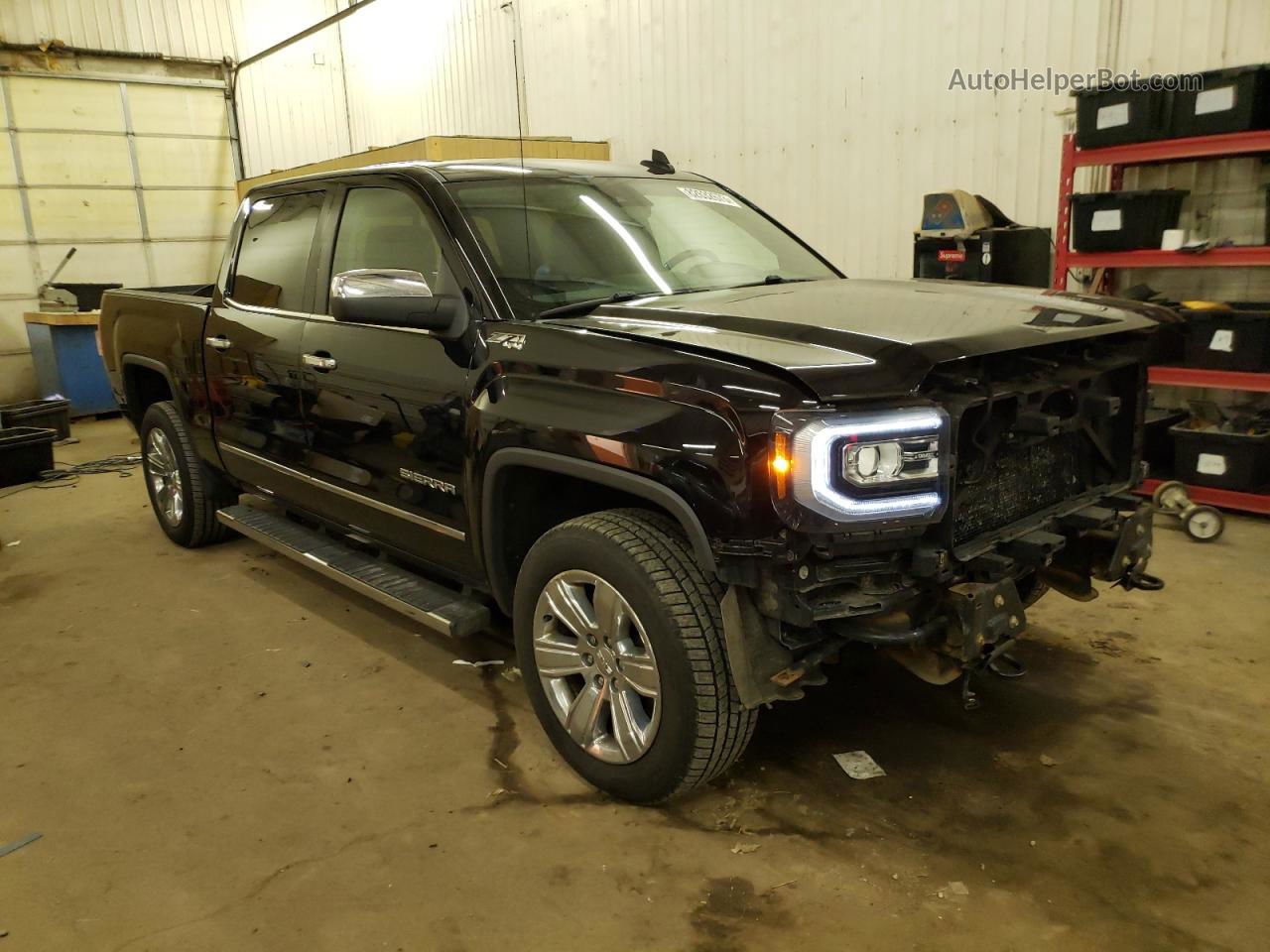 2016 Gmc Sierra K1500 Slt Black vin: 3GTU2NEC5GG147478