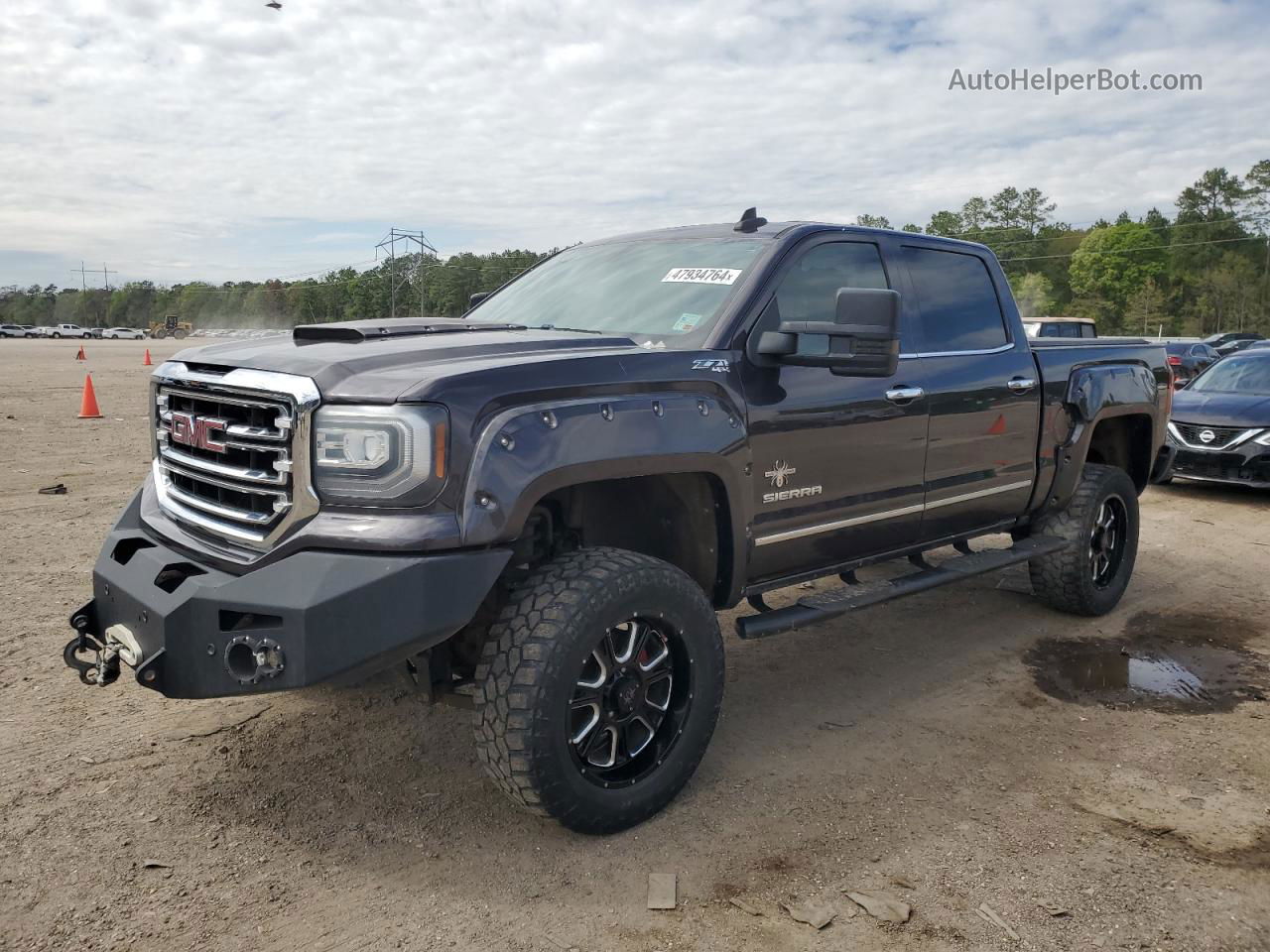 2016 Gmc Sierra K1500 Slt Gray vin: 3GTU2NEC5GG178696