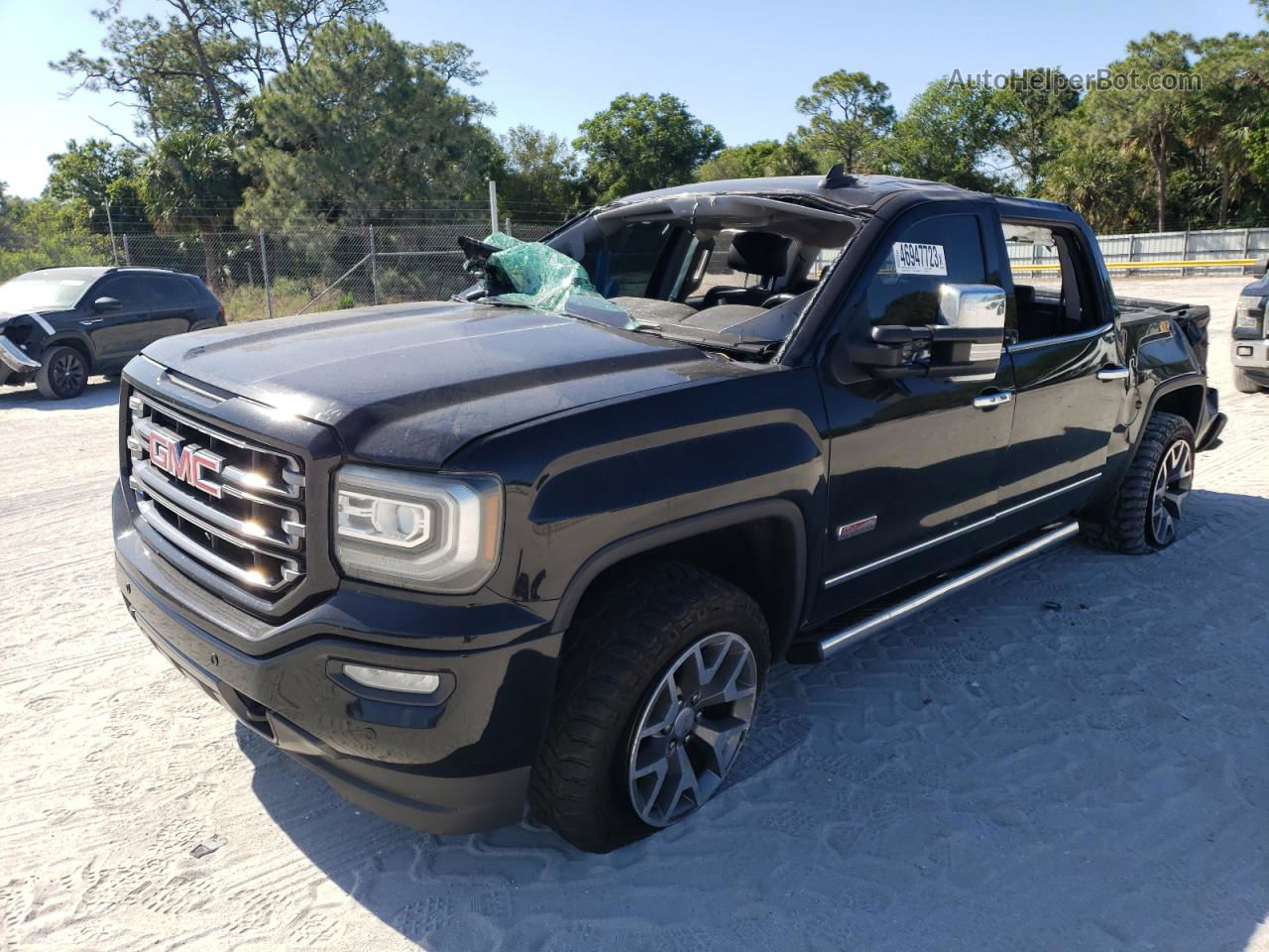 2016 Gmc Sierra K1500 Slt Black vin: 3GTU2NEC5GG191044