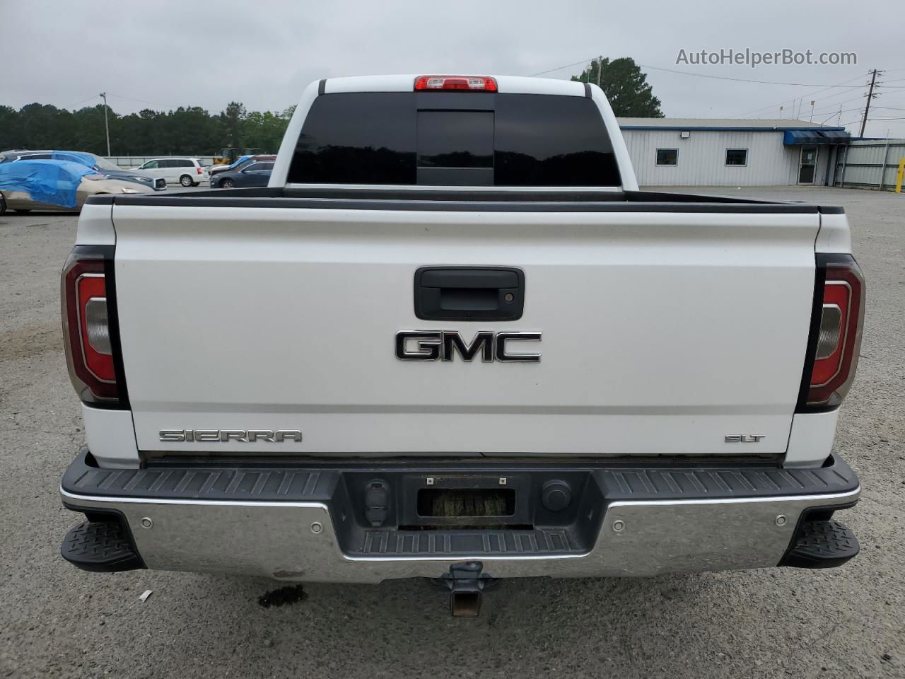 2016 Gmc Sierra K1500 Slt White vin: 3GTU2NEC5GG223023