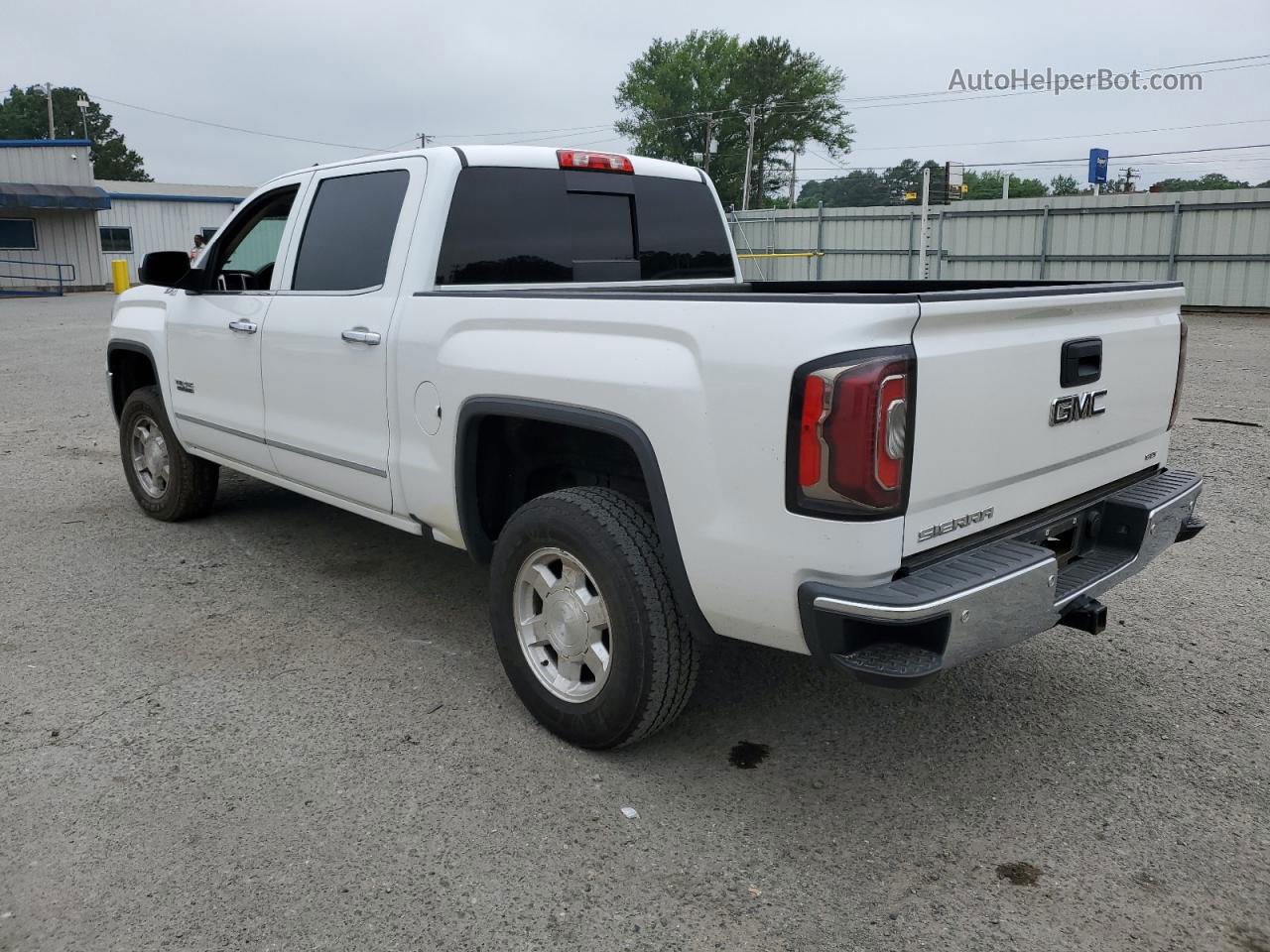 2016 Gmc Sierra K1500 Slt White vin: 3GTU2NEC5GG223023