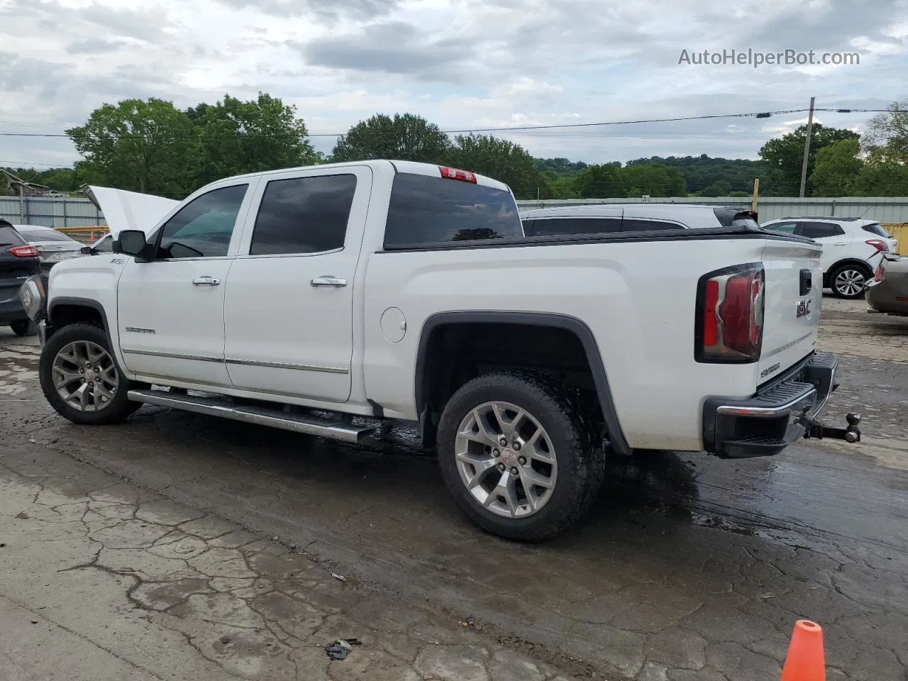 2016 Gmc Sierra K1500 Slt Белый vin: 3GTU2NEC5GG304717