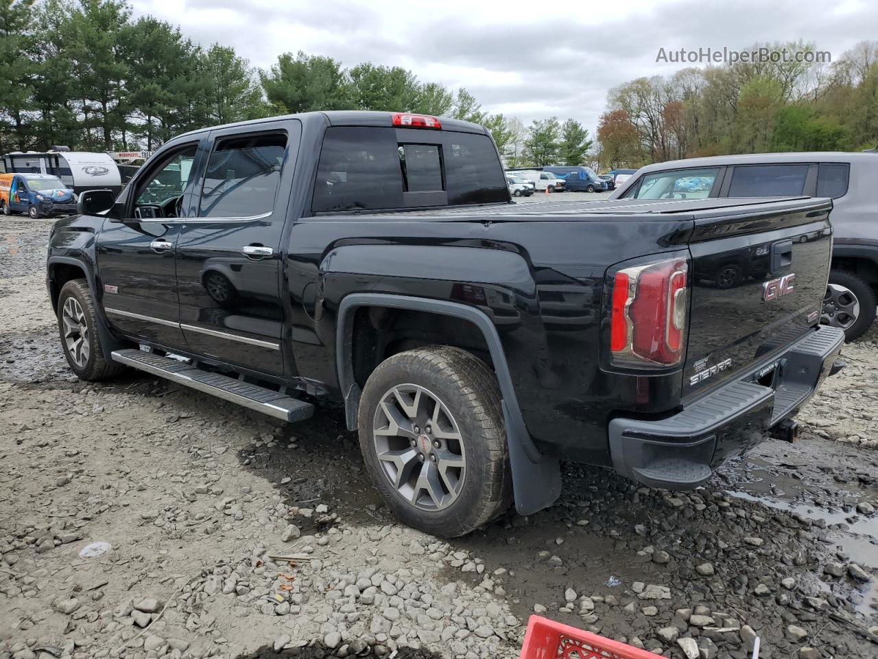 2016 Gmc Sierra K1500 Slt Black vin: 3GTU2NEC5GG365288