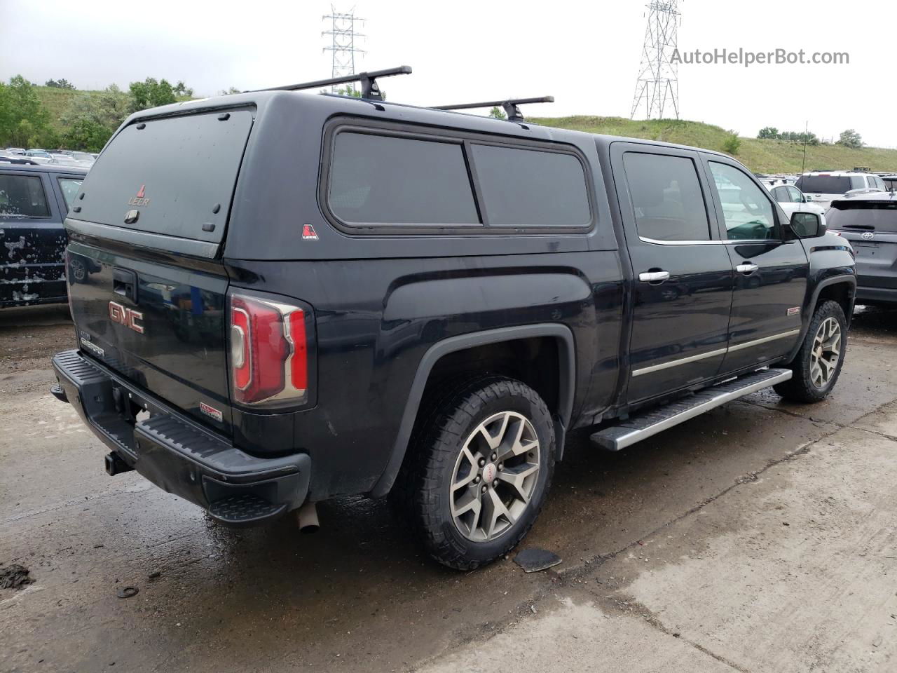 2016 Gmc Sierra K1500 Slt Черный vin: 3GTU2NEC5GG384892