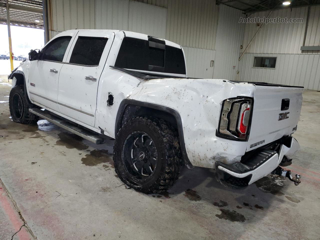 2016 Gmc Sierra K1500 Slt White vin: 3GTU2NEC6GG120645