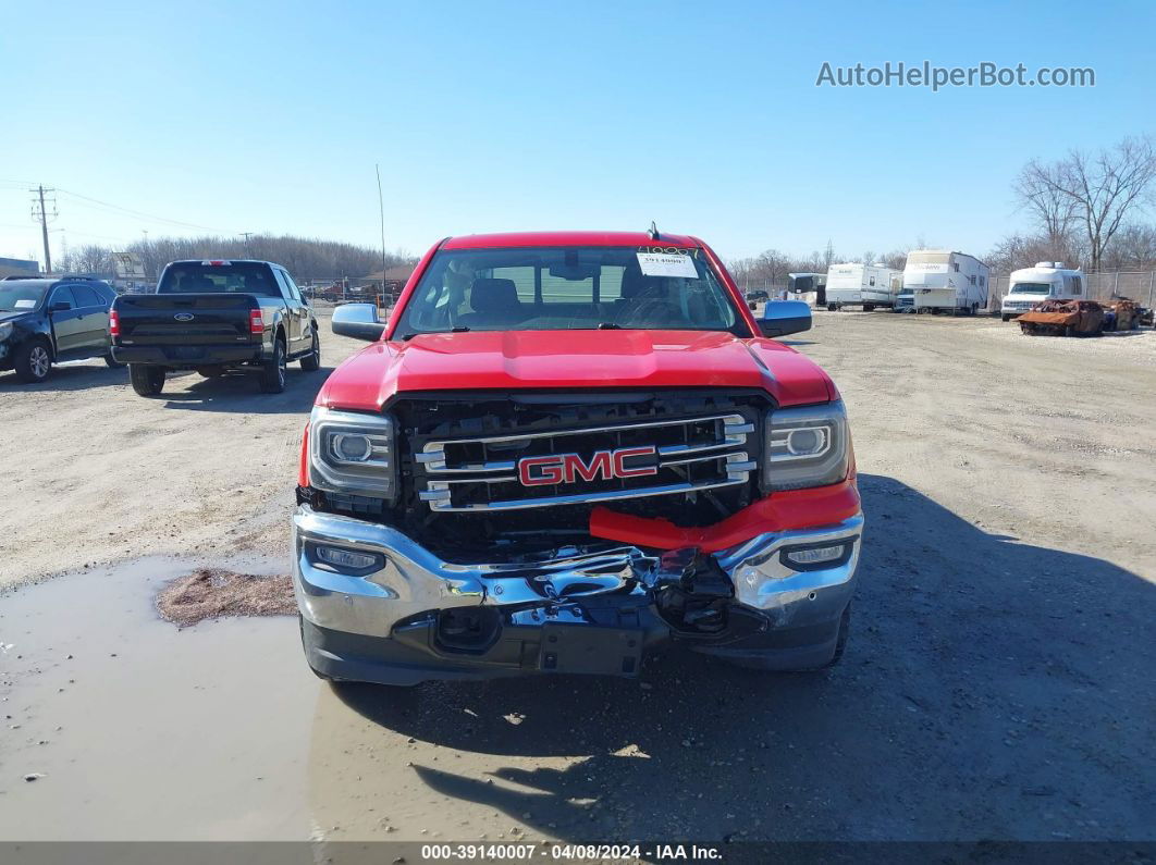 2016 Gmc Sierra 1500 Slt Red vin: 3GTU2NEC6GG166377