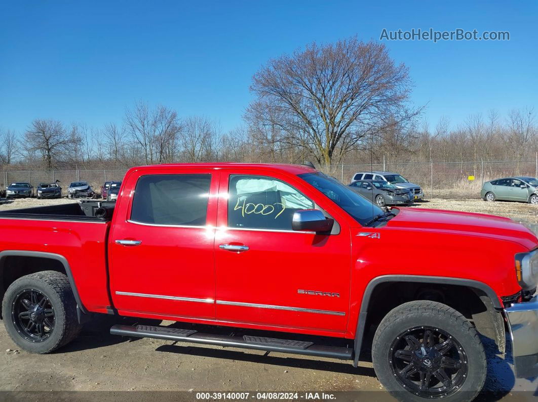 2016 Gmc Sierra 1500 Slt Red vin: 3GTU2NEC6GG166377