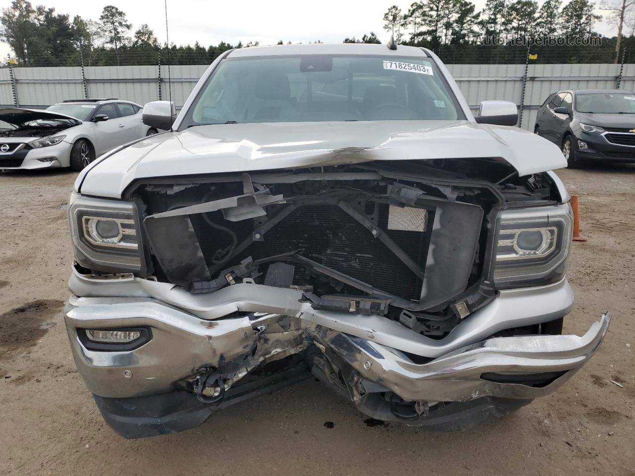 2016 Gmc Sierra K1500 Slt Silver vin: 3GTU2NEC6GG280105