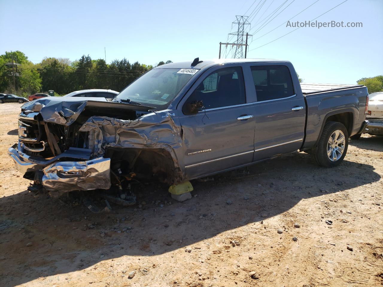 2016 Gmc Sierra K1500 Slt Синий vin: 3GTU2NEC8GG287427