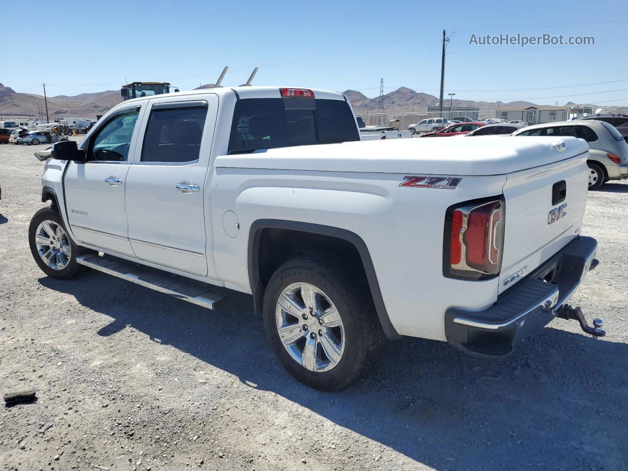 2016 Gmc Sierra K1500 Slt White vin: 3GTU2NEC8GG307336