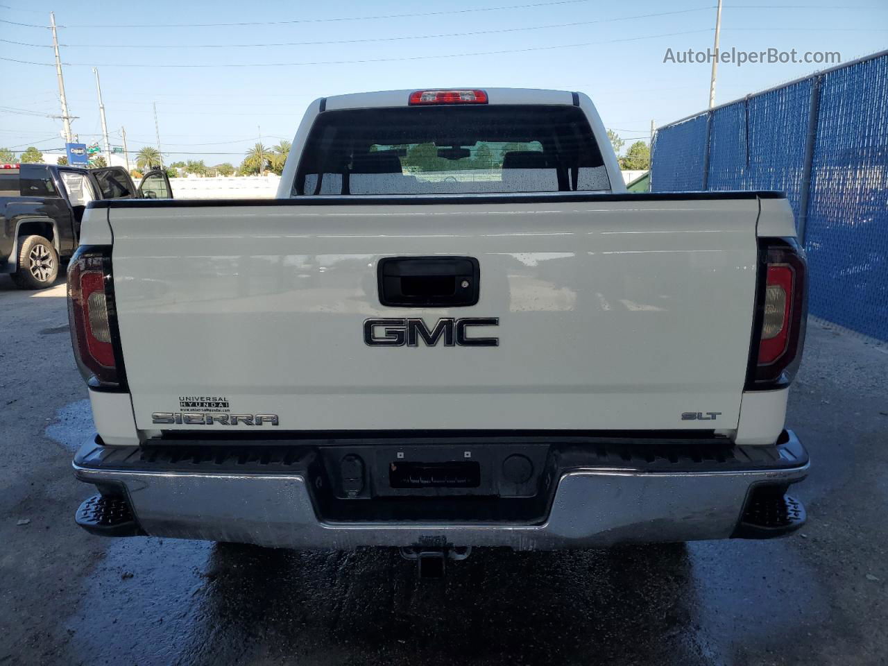 2016 Gmc Sierra K1500 Slt White vin: 3GTU2NEC8GG347819