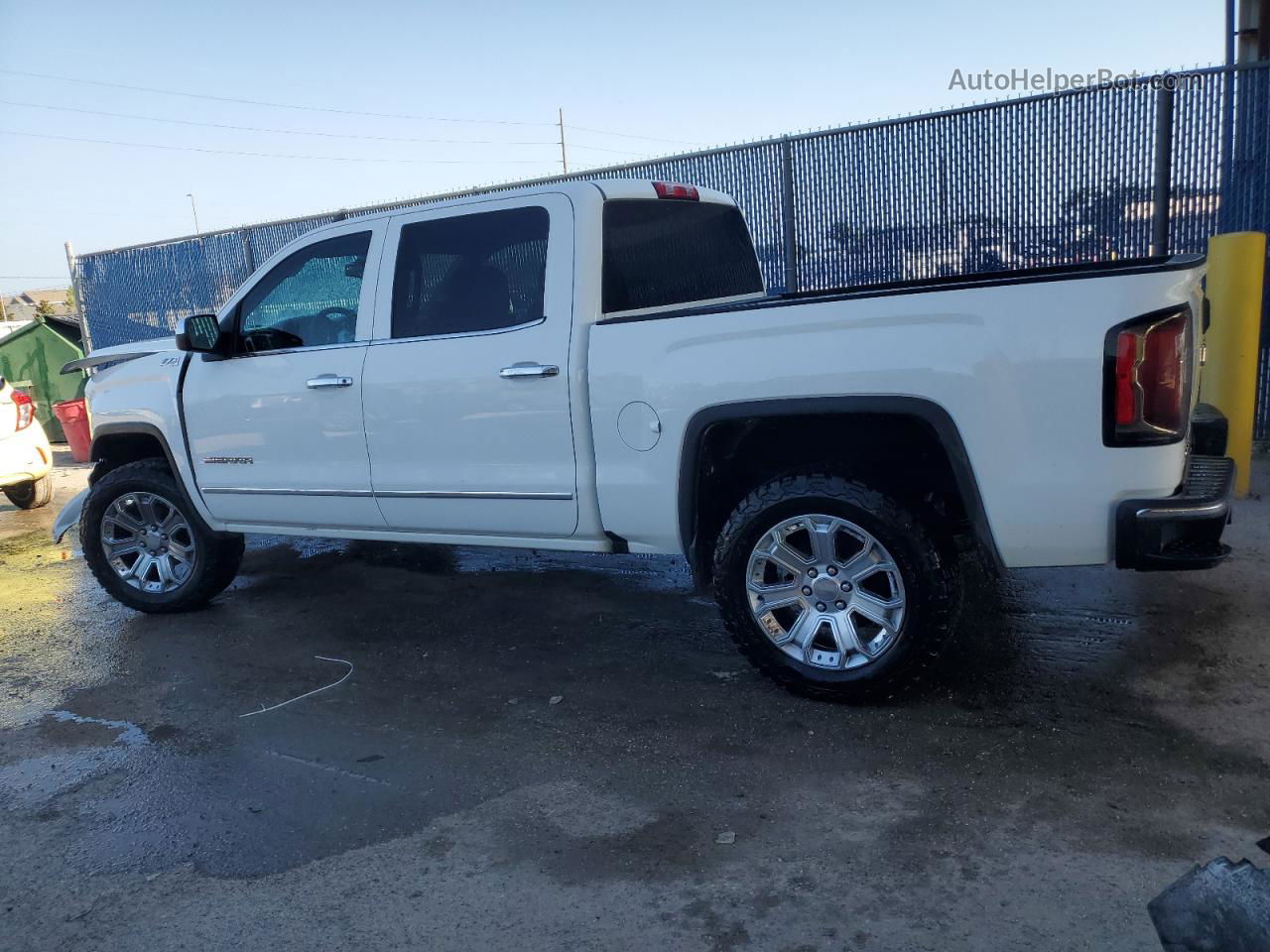 2016 Gmc Sierra K1500 Slt White vin: 3GTU2NEC8GG347819