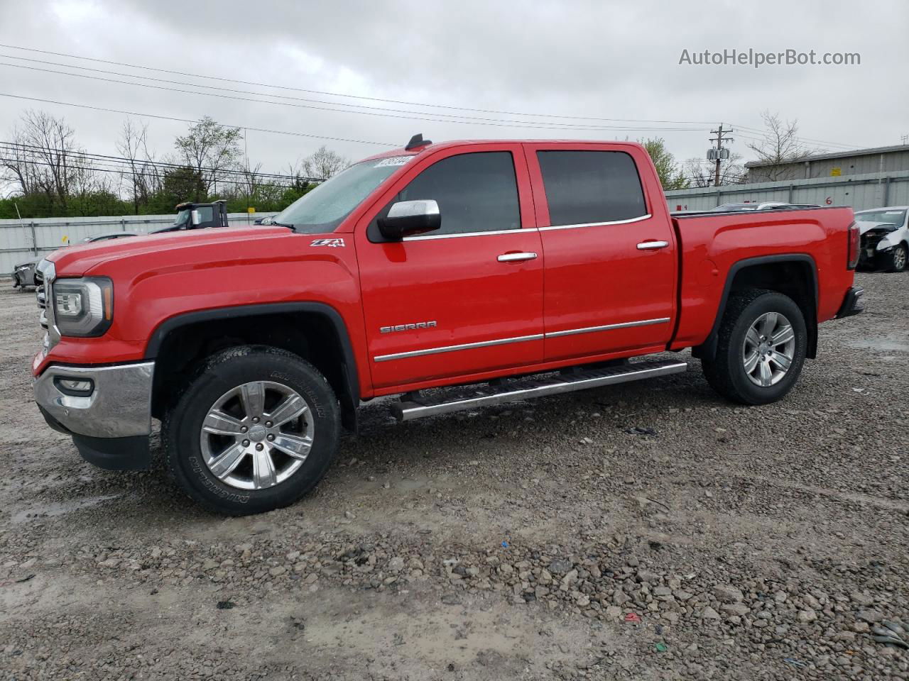 2016 Gmc Sierra K1500 Slt Red vin: 3GTU2NEC9GG109798