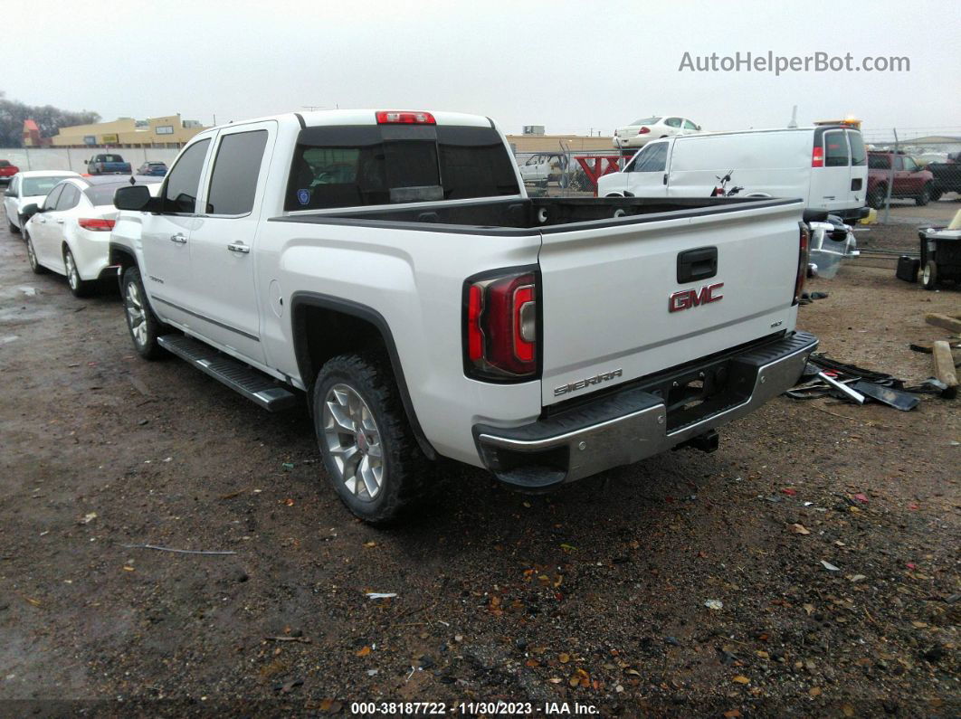 2016 Gmc Sierra 1500 Slt White vin: 3GTU2NEC9GG150559