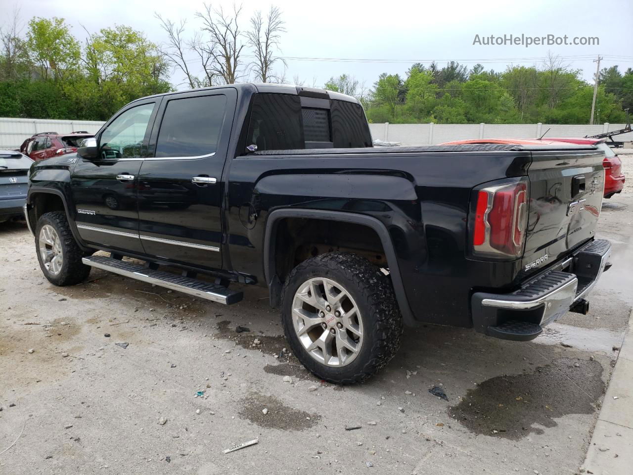 2016 Gmc Sierra K1500 Slt Black vin: 3GTU2NEC9GG359090