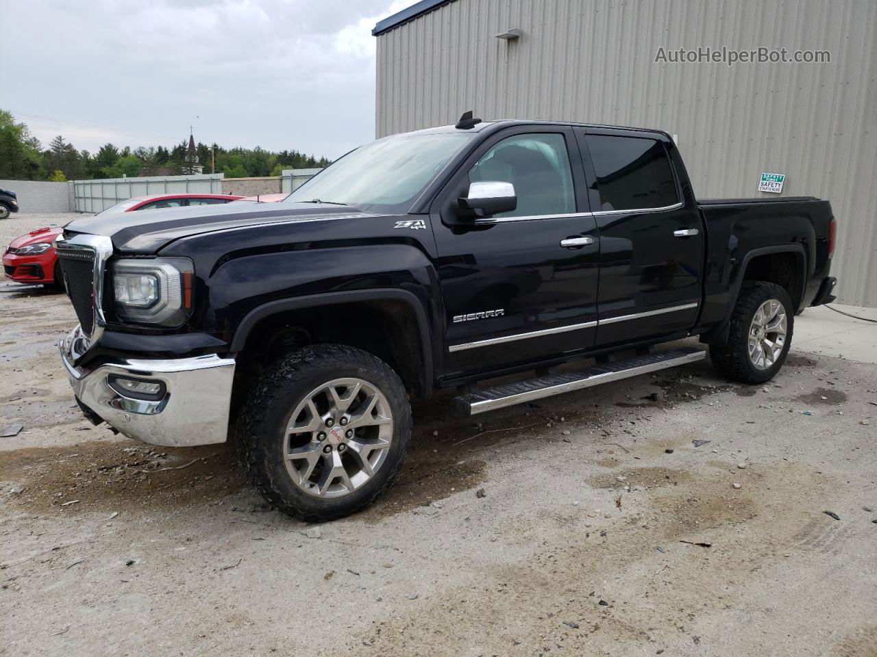 2016 Gmc Sierra K1500 Slt Black vin: 3GTU2NEC9GG359090