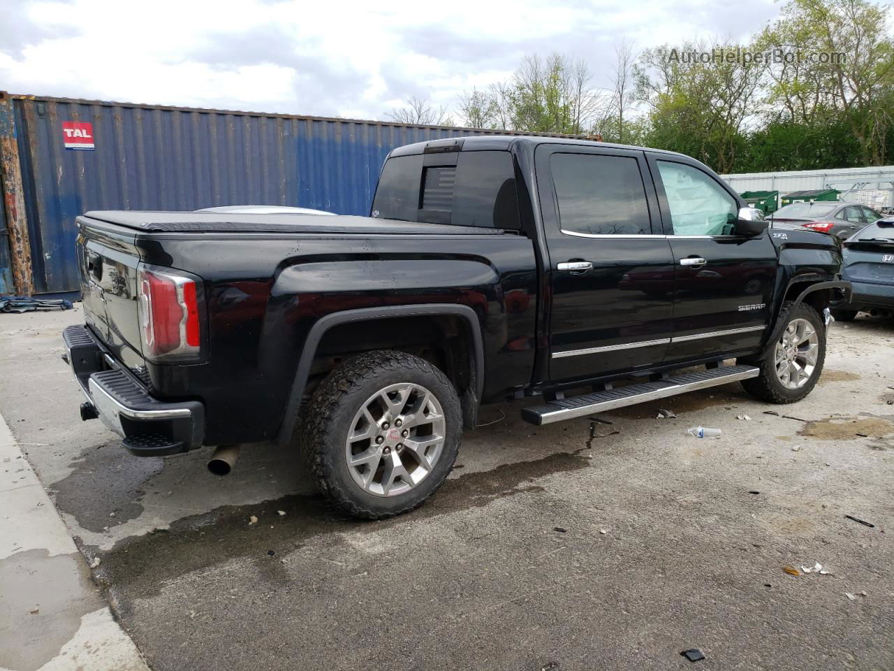 2016 Gmc Sierra K1500 Slt Black vin: 3GTU2NEC9GG359090