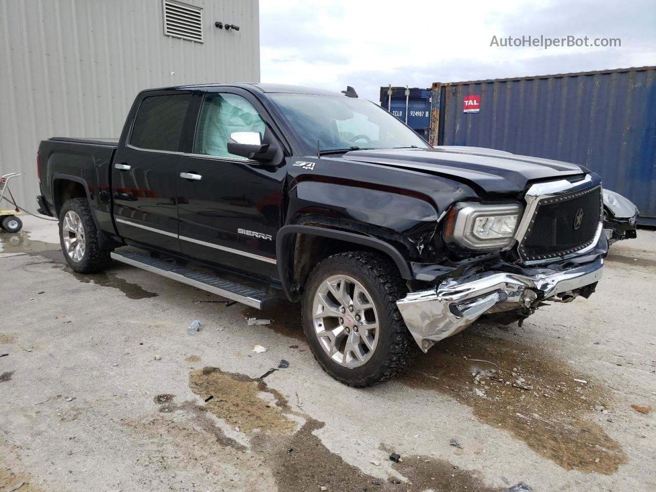 2016 Gmc Sierra K1500 Slt Black vin: 3GTU2NEC9GG359090