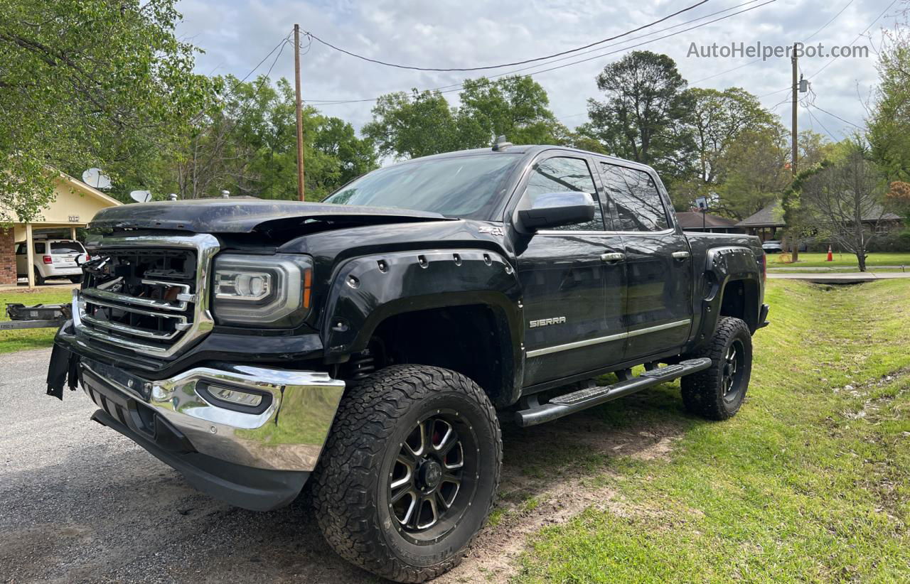 2016 Gmc Sierra K1500 Slt Black vin: 3GTU2NECXGG173414