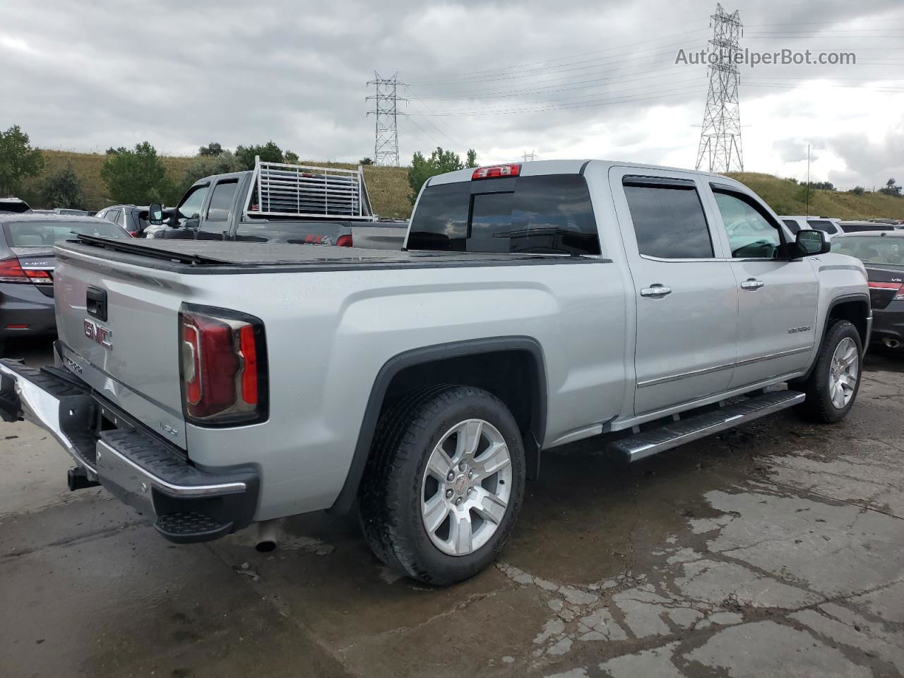 2016 Gmc Sierra K1500 Slt Silver vin: 3GTU2NECXGG360264