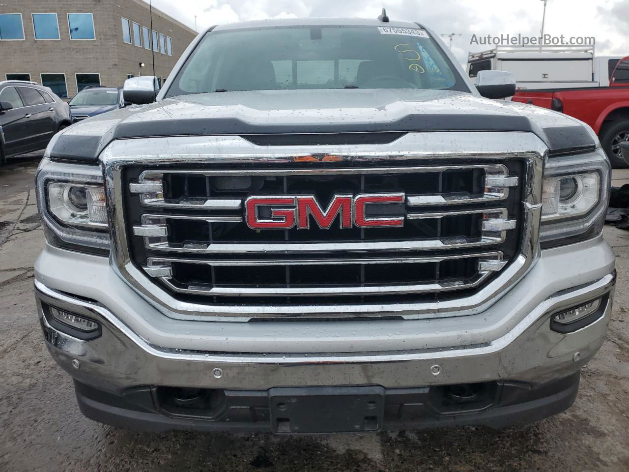 2016 Gmc Sierra K1500 Slt Silver vin: 3GTU2NECXGG360264