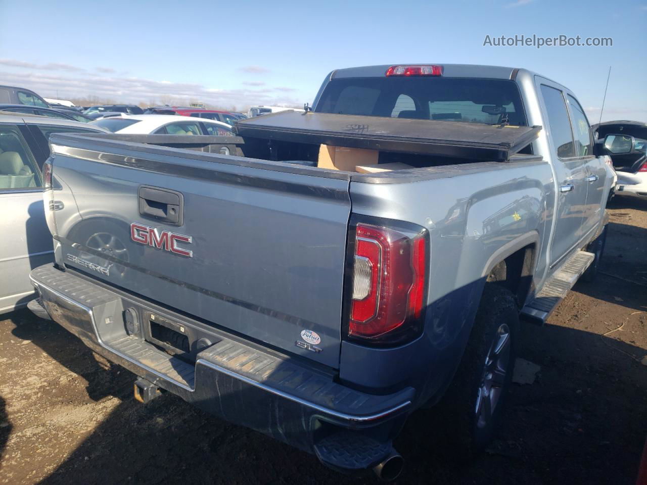 2016 Gmc Sierra K1500 Slt Blue vin: 3GTU2NEJ3GG152242