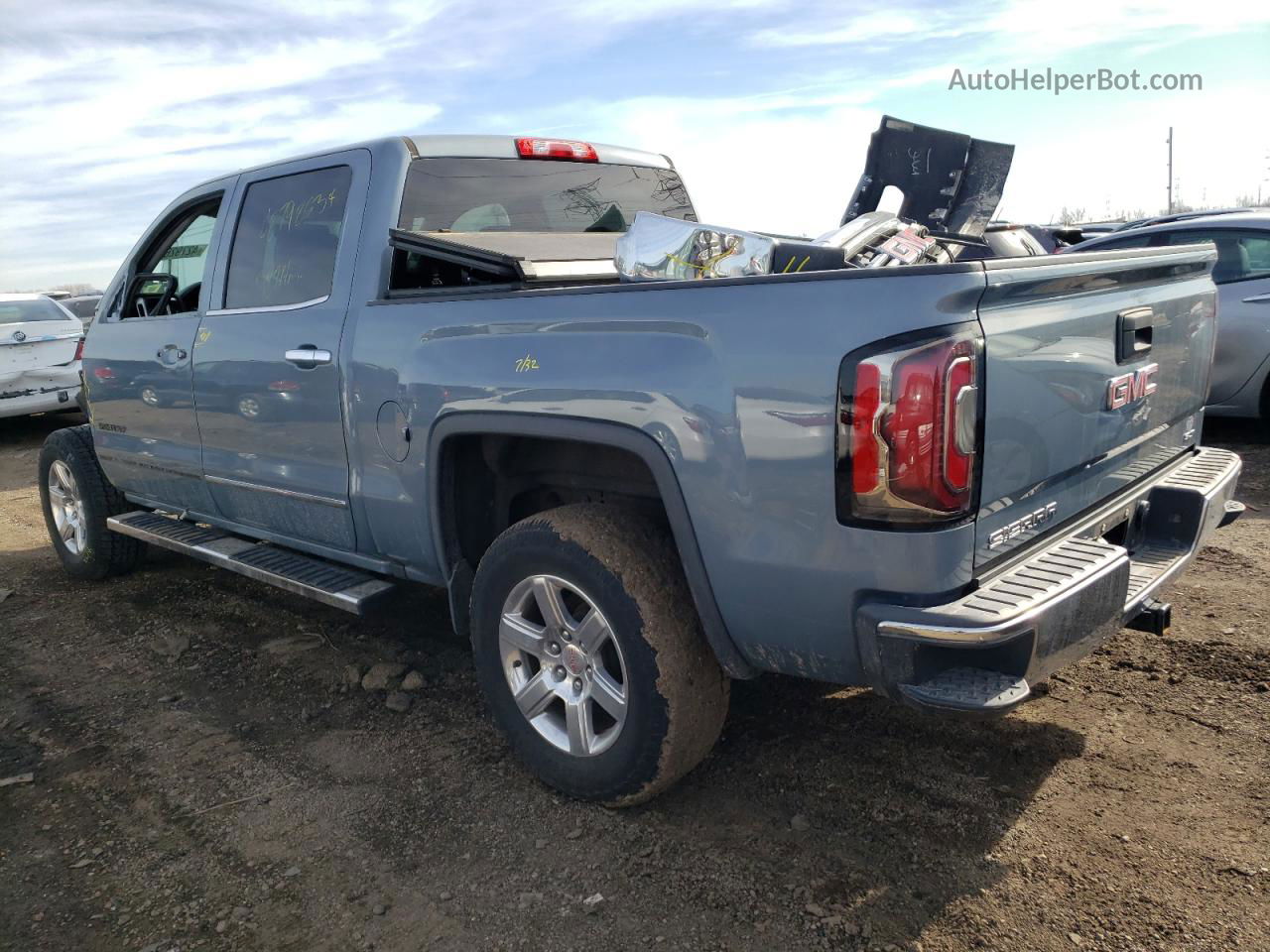 2016 Gmc Sierra K1500 Slt Blue vin: 3GTU2NEJ3GG152242