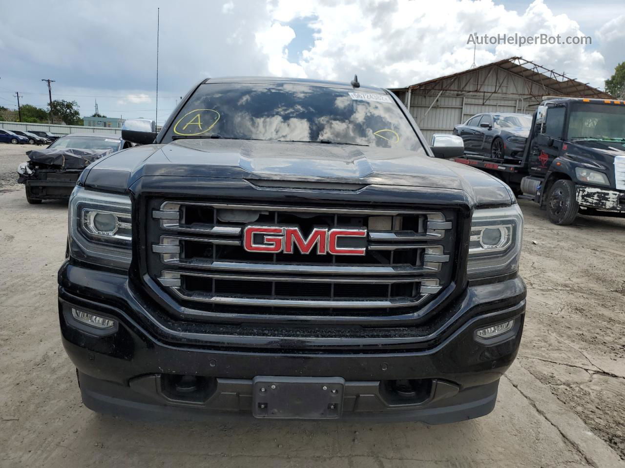 2016 Gmc Sierra K1500 Slt Черный vin: 3GTU2NEC2GG177652