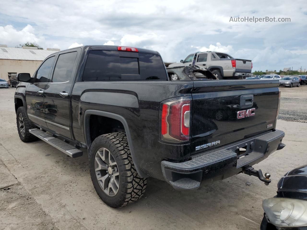 2016 Gmc Sierra K1500 Slt Черный vin: 3GTU2NEC2GG177652