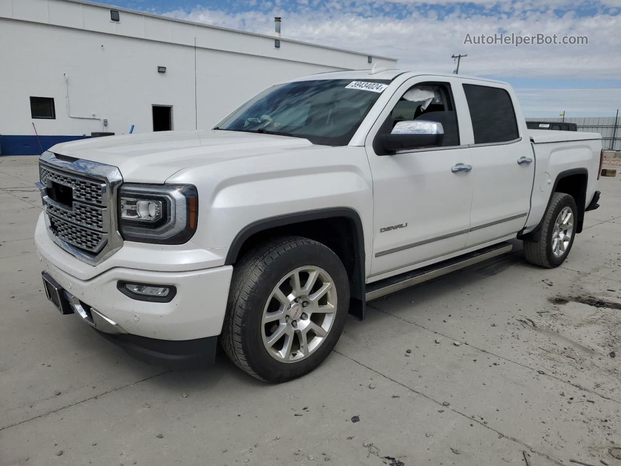 2016 Gmc Sierra K1500 Denali White vin: 3GTU2PEC1GG164595