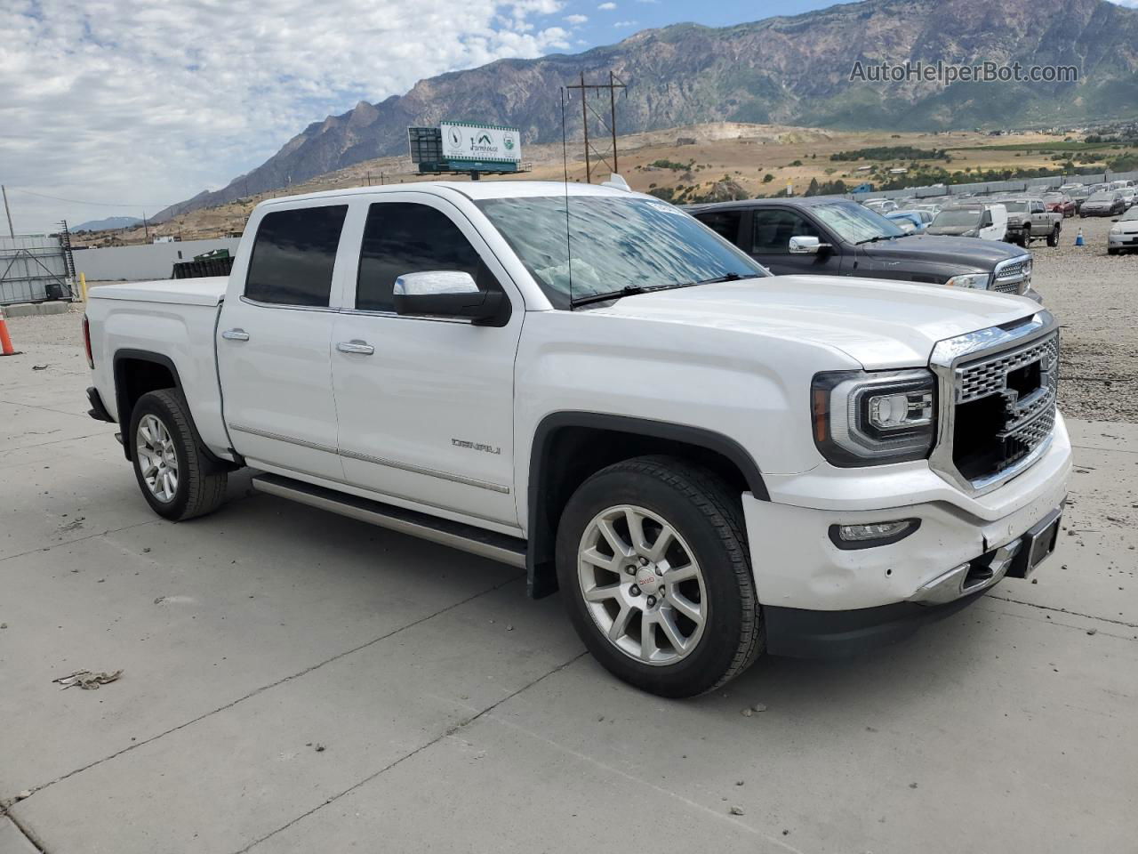 2016 Gmc Sierra K1500 Denali White vin: 3GTU2PEC1GG164595