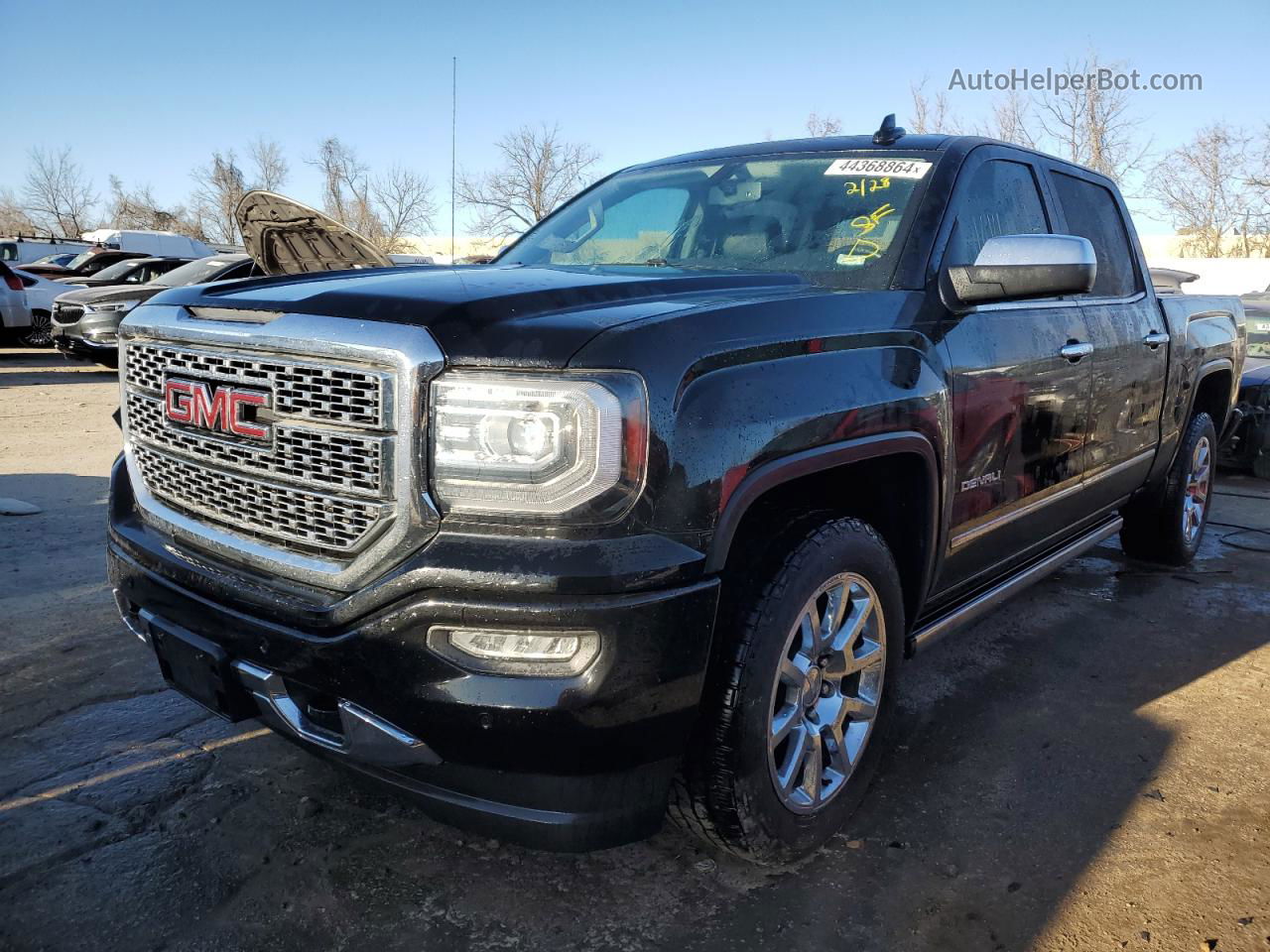 2016 Gmc Sierra K1500 Denali Черный vin: 3GTU2PEC1GG243264