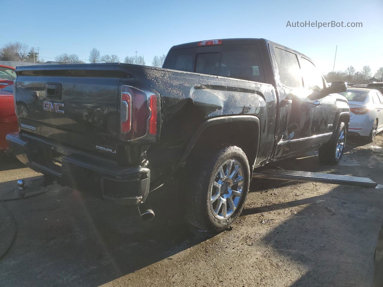 2016 Gmc Sierra K1500 Denali Черный vin: 3GTU2PEC1GG243264