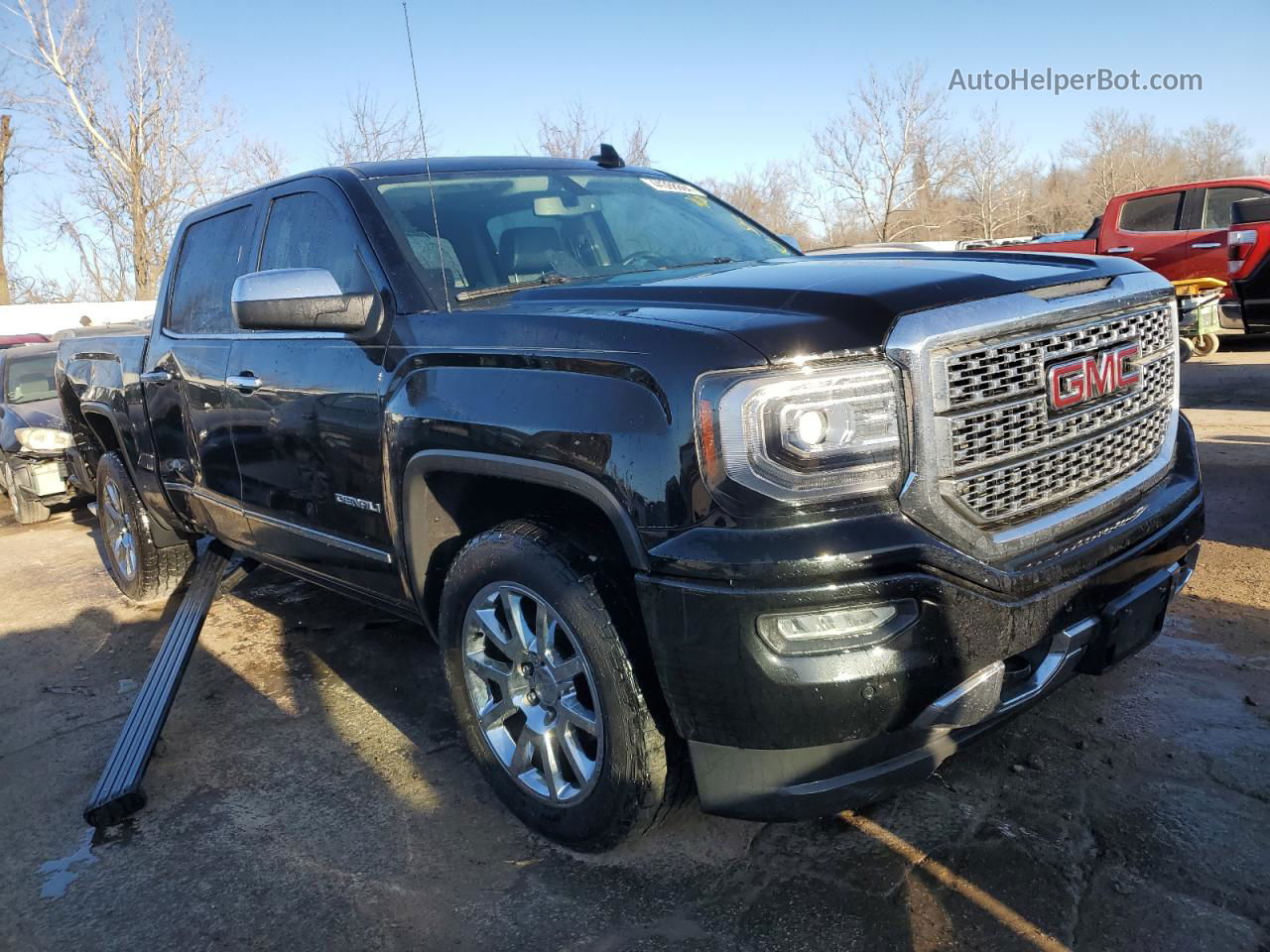 2016 Gmc Sierra K1500 Denali Black vin: 3GTU2PEC1GG243264