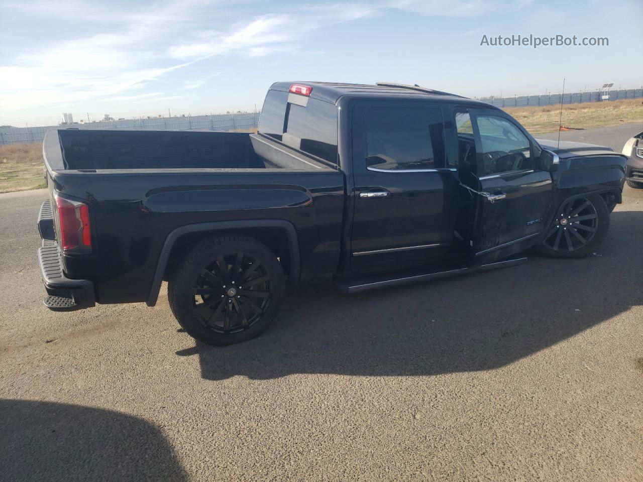 2016 Gmc Sierra K1500 Denali Черный vin: 3GTU2PEC3GG243959