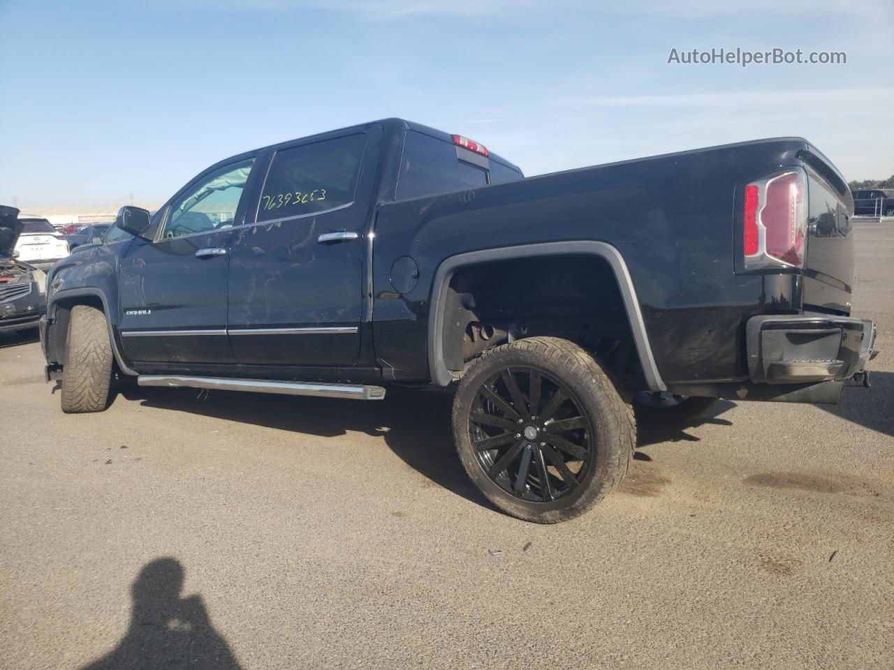 2016 Gmc Sierra K1500 Denali Черный vin: 3GTU2PEC3GG243959