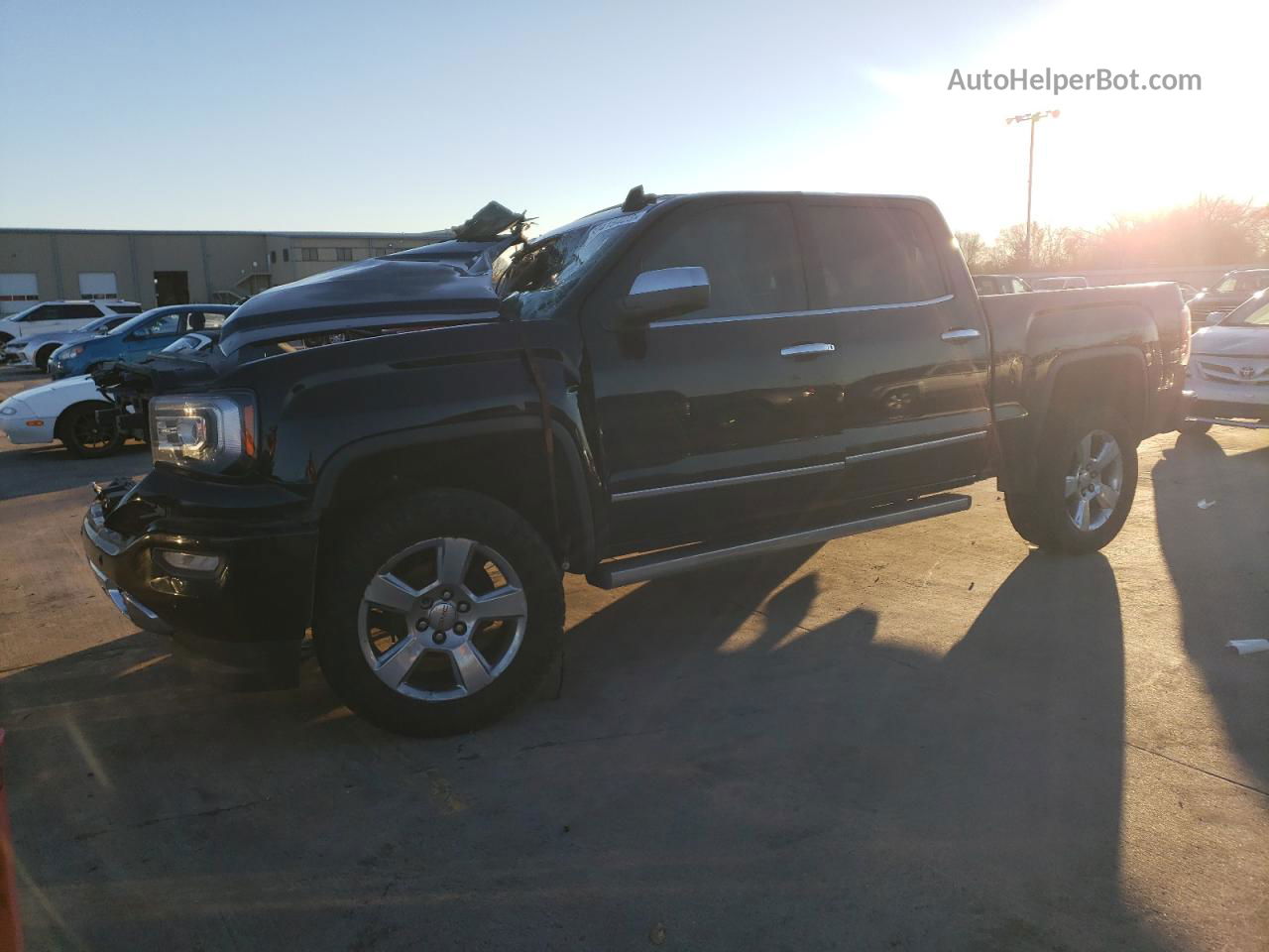 2016 Gmc Sierra K1500 Denali Black vin: 3GTU2PEC4GG132711