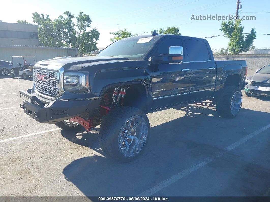 2016 Gmc Sierra 1500 Denali Black vin: 3GTU2PEC4GG164591