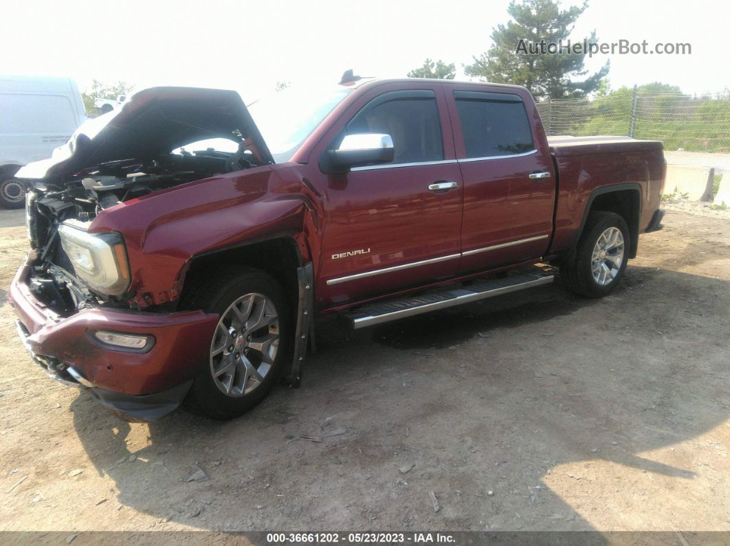 2016 Gmc Sierra 1500 Denali Red vin: 3GTU2PEC4GG350552