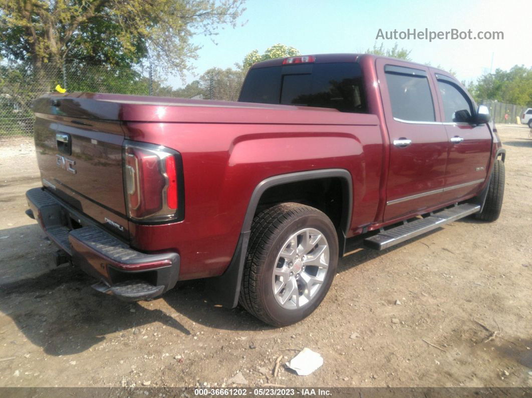 2016 Gmc Sierra 1500 Denali Red vin: 3GTU2PEC4GG350552