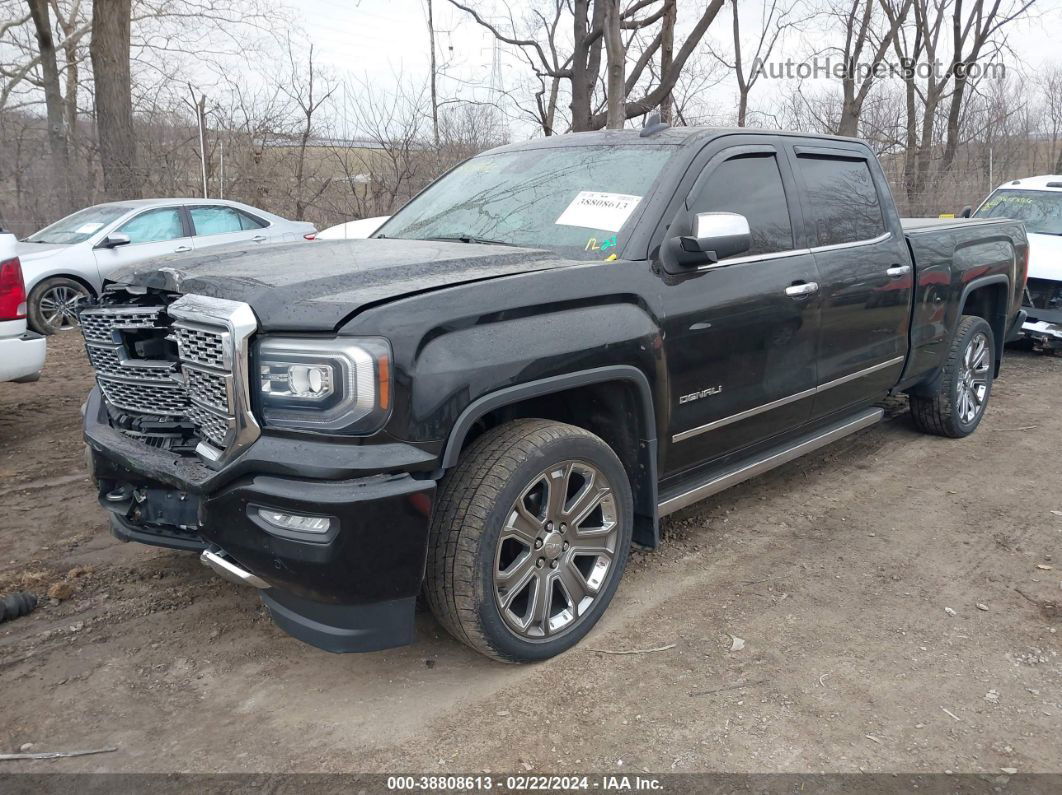 2016 Gmc Sierra 1500 Denali Black vin: 3GTU2PEC4GG363186