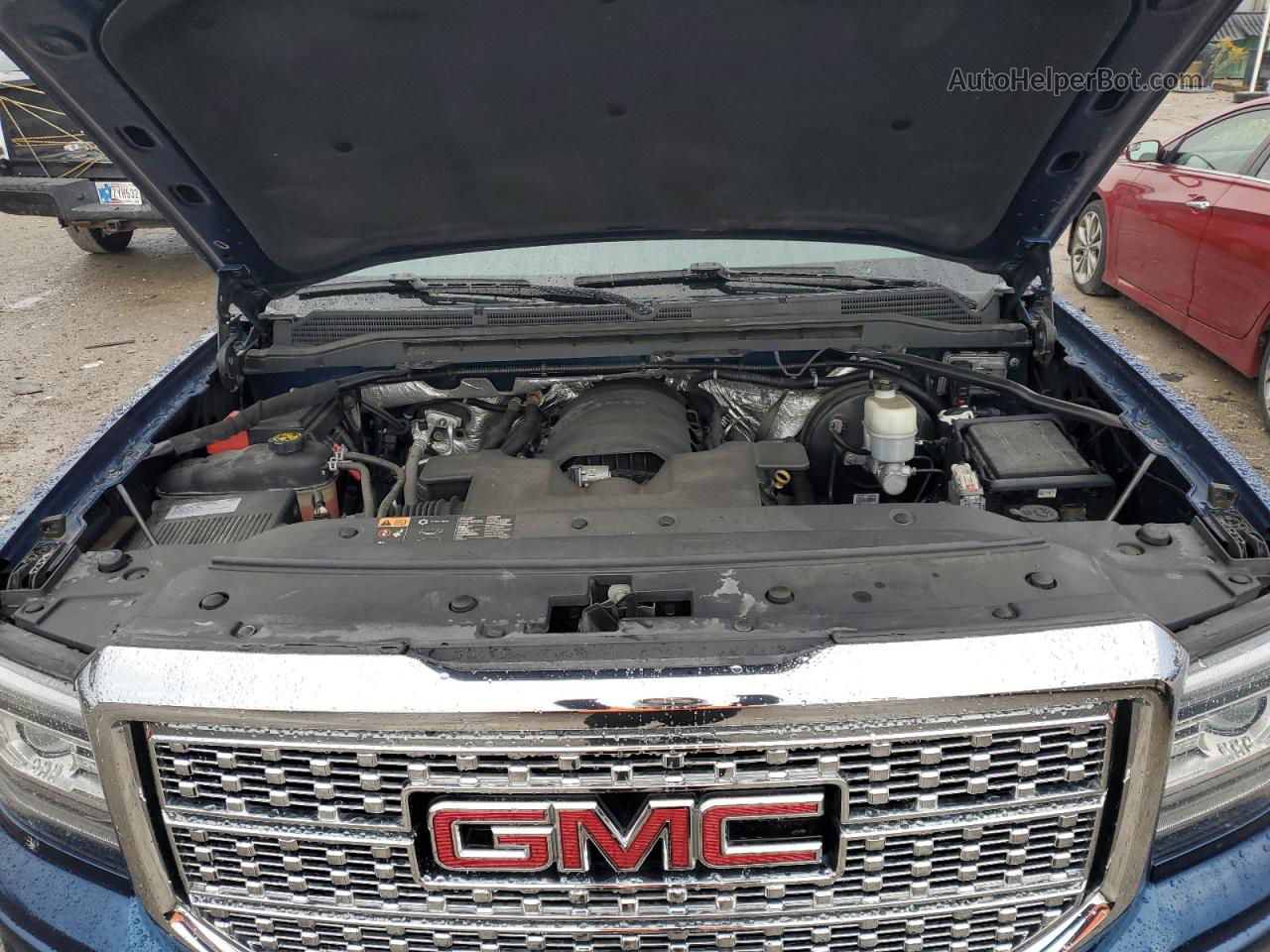 2016 Gmc Sierra K1500 Denali Синий vin: 3GTU2PEC5GG343285