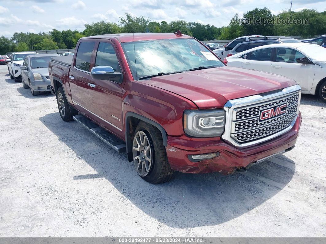 2016 Gmc Sierra K1500 Denali Красный vin: 3GTU2PEC6GG210678