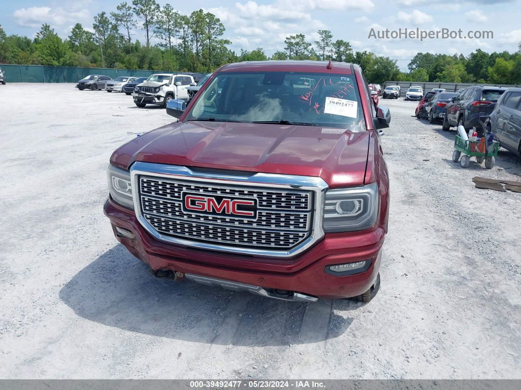 2016 Gmc Sierra K1500 Denali Red vin: 3GTU2PEC6GG210678