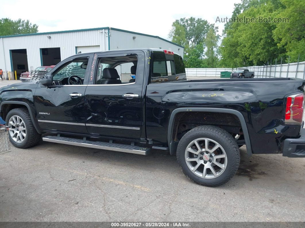 2016 Gmc Sierra 1500 Denali Black vin: 3GTU2PEC9GG223702