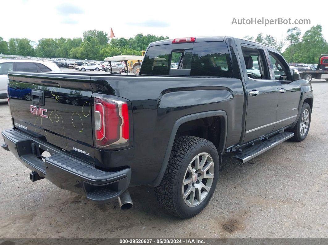 2016 Gmc Sierra 1500 Denali Black vin: 3GTU2PEC9GG223702