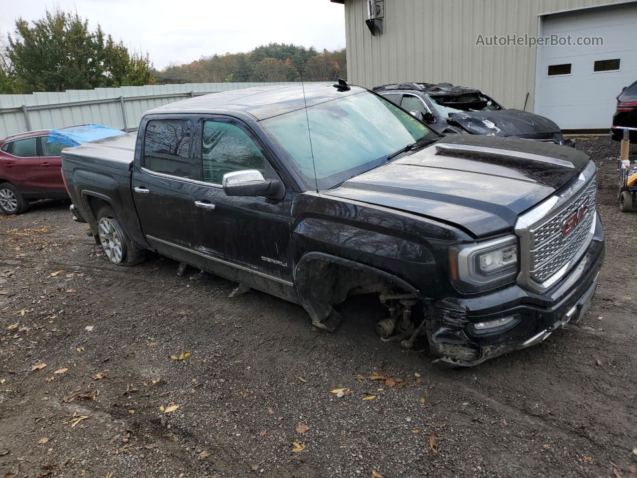 2016 Gmc Sierra K1500 Denali Black vin: 3GTU2PEJ0GG139413