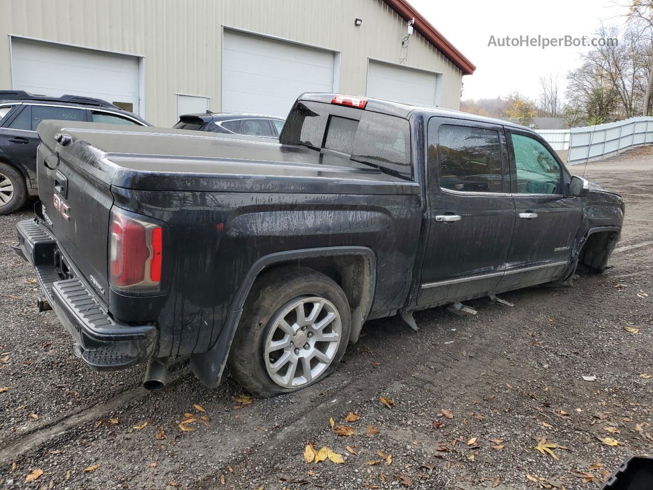 2016 Gmc Sierra K1500 Denali Black vin: 3GTU2PEJ0GG139413